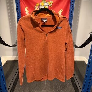 Patagonia Men's Zip-Up Sweater in Burnt Orange
